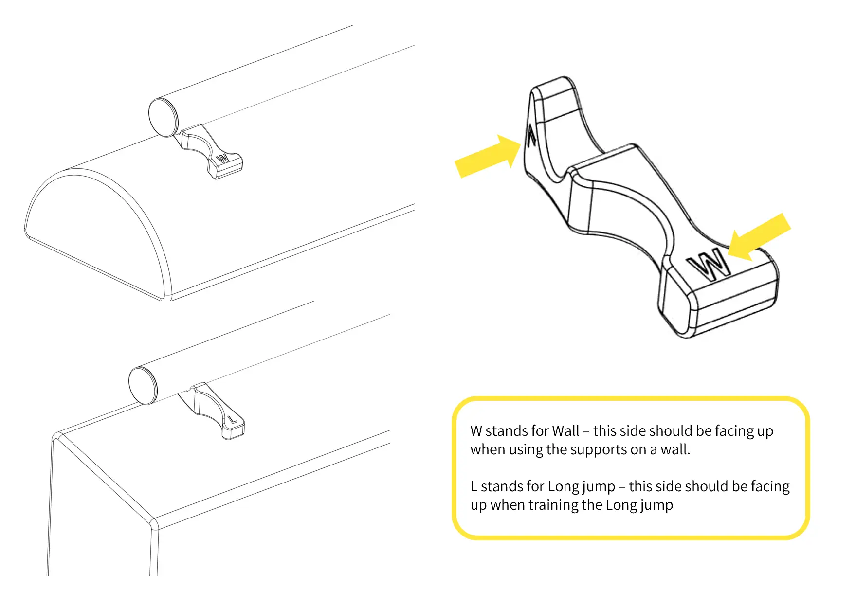 Clear Jump Bar – Trainingshilfe für Weitsprung und Wandsprung – Bild 3
