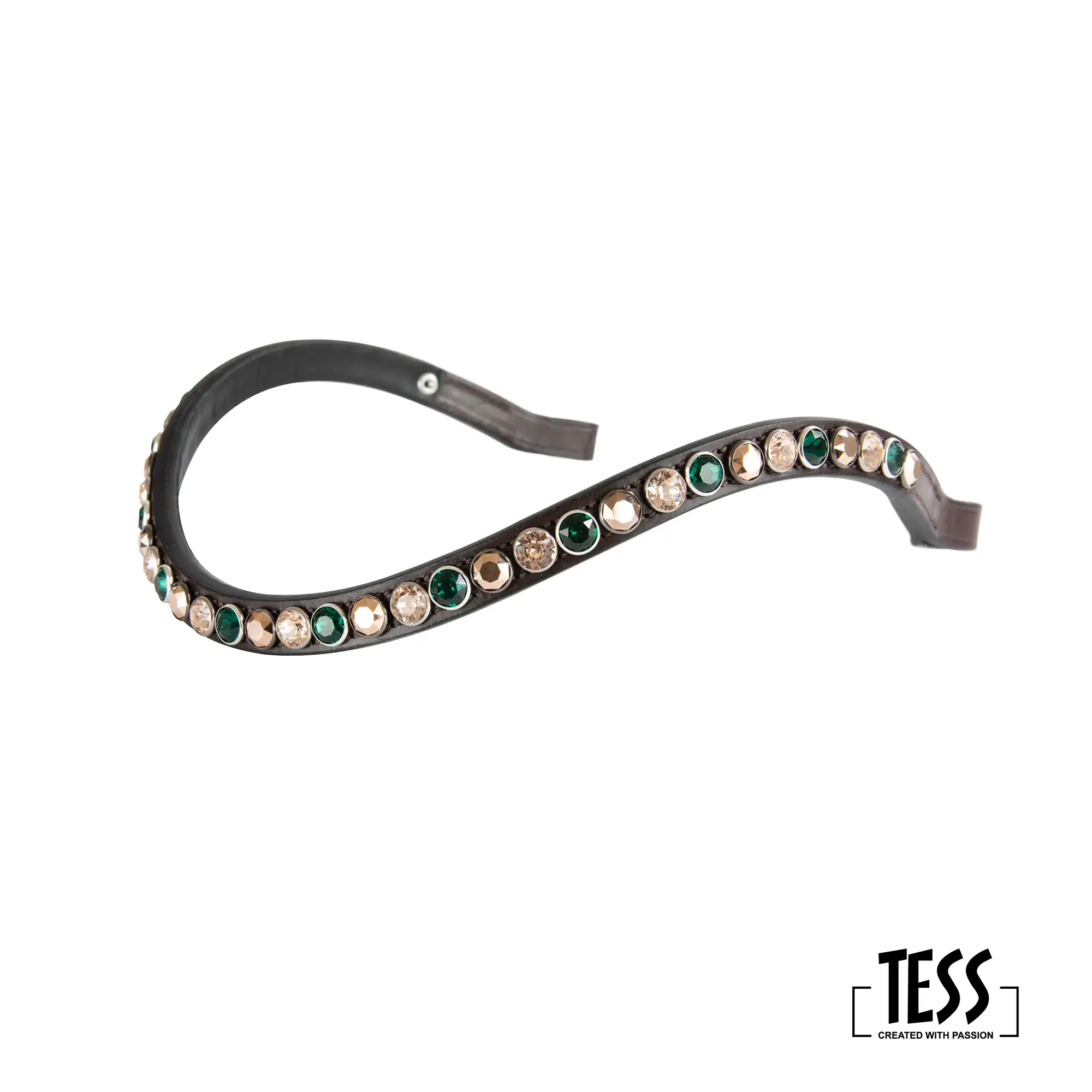 Trens Bridle Custom Ultra Slim Brown | TESS Products - Afbeelding 6