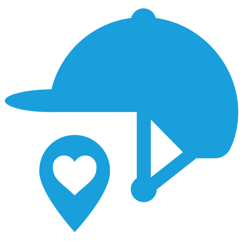 Logo van het ZorgNetwerk Voor Ruiters alleen lichtblauw